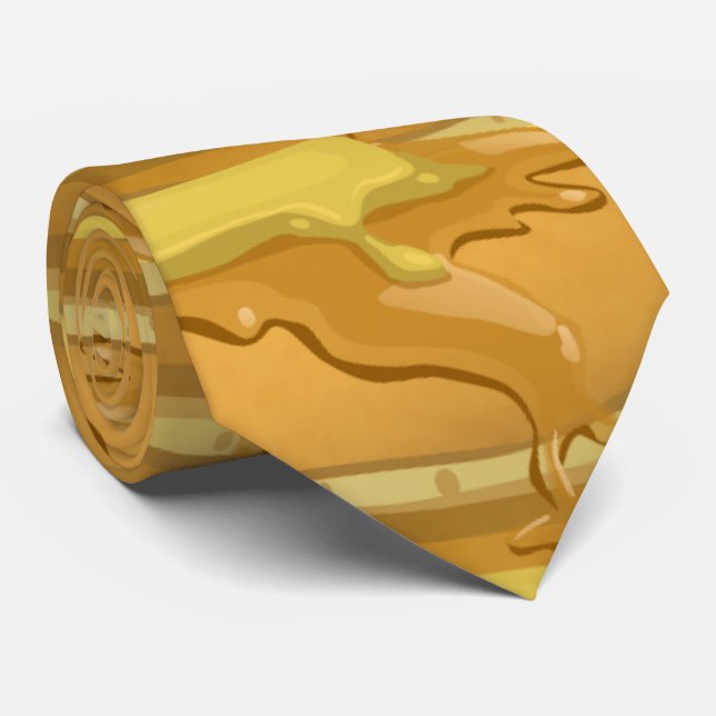 Söt pancake och lönnsirap slips (Rullad)