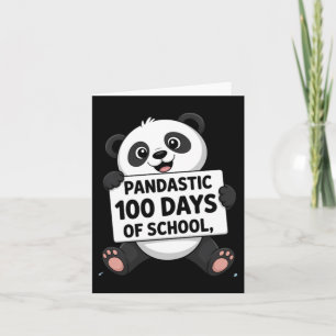 Söt Panda 100 dagar i skolan Kort