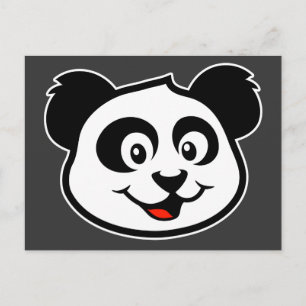 Söt Panda-ansikte Vykort