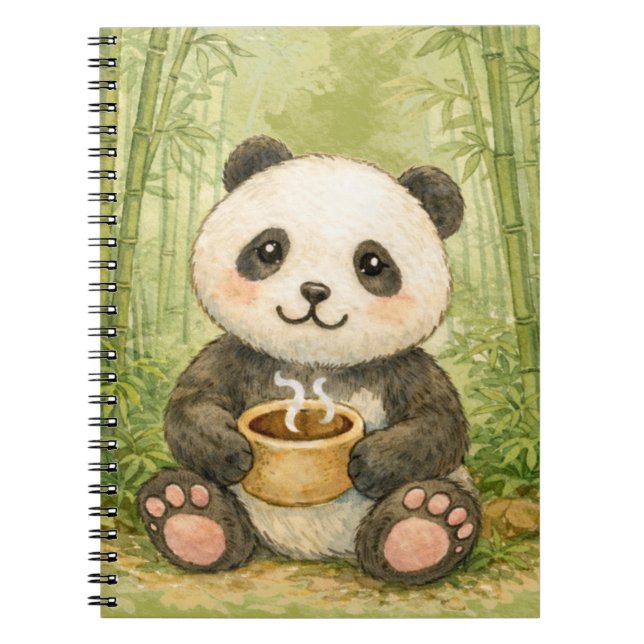 Söt panda anteckningsbok (Framsidan)