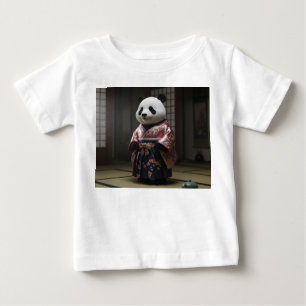 Söt Panda-Astronaut Äter Zero Gravity-Bulle T Shirt