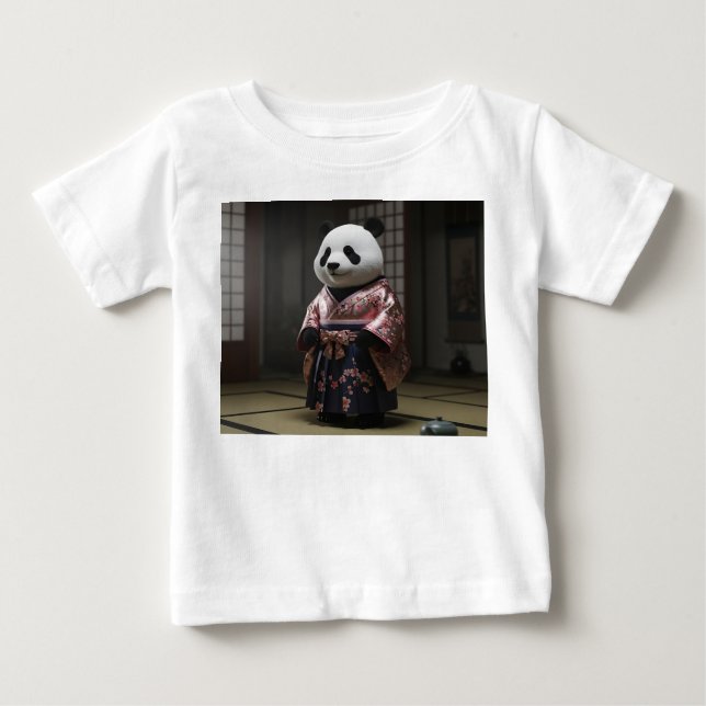Söt Panda-Astronaut Äter Zero Gravity-Bulle T Shirt (Framsida)