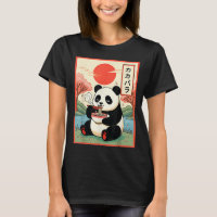 Söt Panda Äter Ramen Anime Nudlar Japansk P