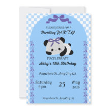 Söt Panda Baby Shower Inbjudan Mall