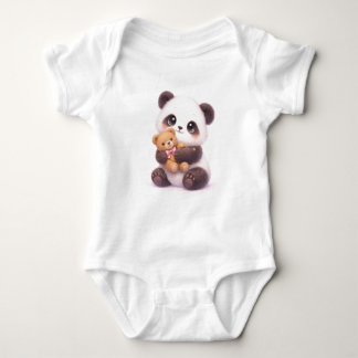 Söt Panda Babyklänning T Shirt