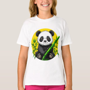 🐼 Söt Panda Bambu Barn Presente ✴️ T Shirt
