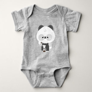 Söt Panda Barista T Shirt
