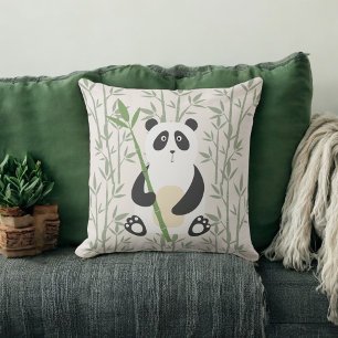 Söt Panda Barnkammar Kudd Kudde