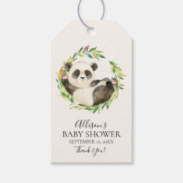 Söt Panda Bear Baby Shower Favor Gift-Märkre Presentetikett