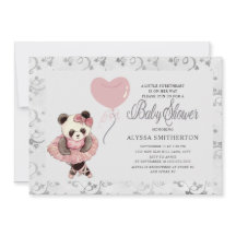 Söt Panda Björn Ballerina Baby Girl Shower