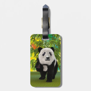 Söt Panda Björn Kawaii Djurälskare Perfekt Present Bagagebricka