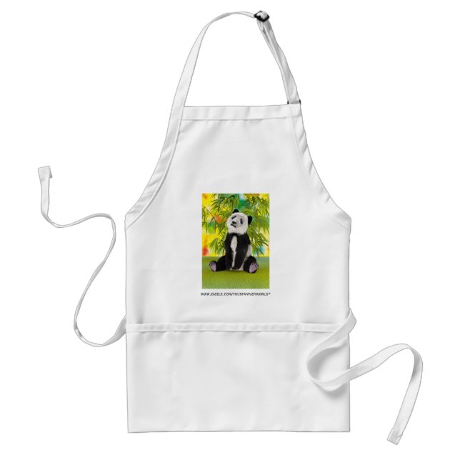 Söt Panda Björn Kawaii Djurälskare Perfekt Present Förkläde (Framsidan)