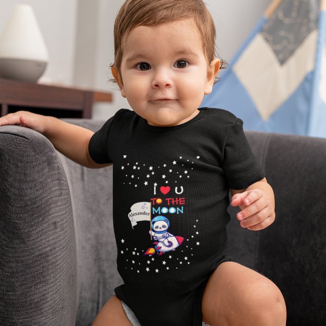 Söt Panda Björn På Raket Fartyg Barn Personlig T Shirt (Skapare uppladdad)