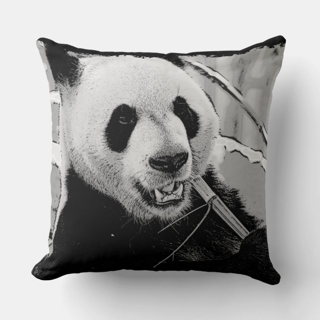 Söt Panda Björnunge Kudde (Framsida)