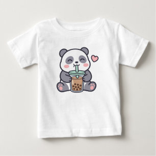 Söt Panda Boba Baby T-shirt