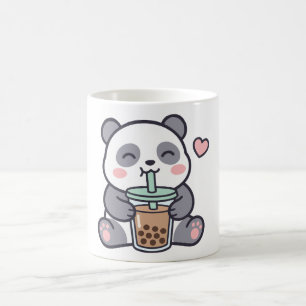 Söt Panda Bubble Tea Klassisk Mugg