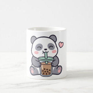 Söt Panda Bubble Tea Klassisk Mugg