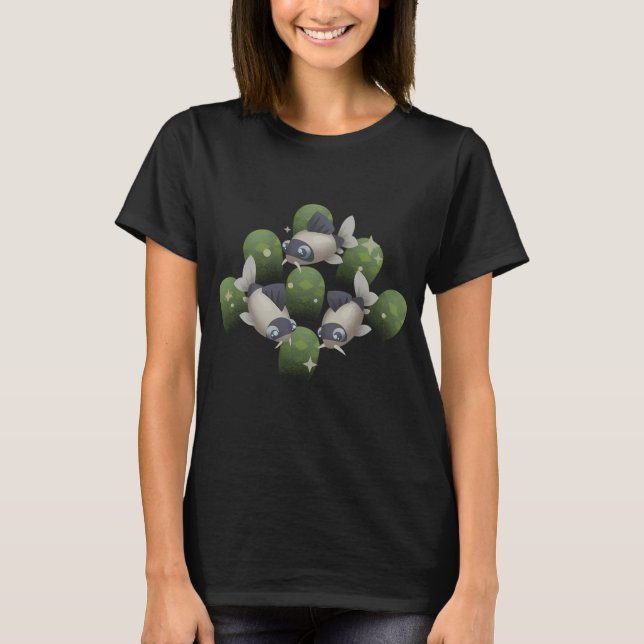 Söt Panda Cory Malfisk T Shirt (Framsida)