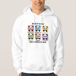 Söt Panda Dagens Humör Tröja Hoodie