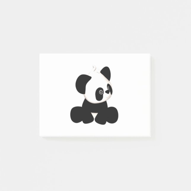 Söt Panda-design Post-it Block (Framsida)