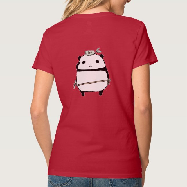 Söt Panda-design T-shirt (Baksida)