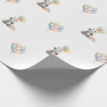 Söt Panda djur Ballong Presentpapper