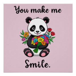 Söt Panda Du Får Mig Att Le Perfect Poster