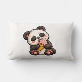 Söt Panda Glass Lumbarkudde