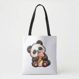 Söt Panda Glass Tygkasse
