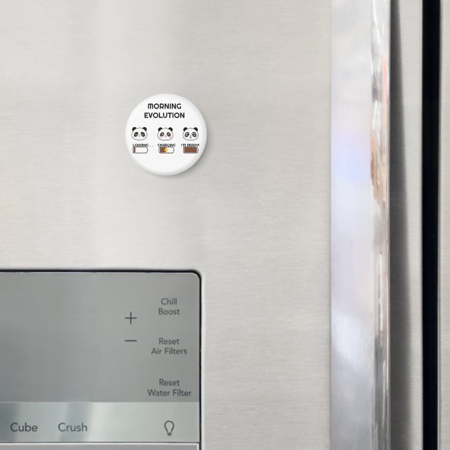 Söt Panda Humörnivå Progression Tecknad Konst Magnet (In Situ (Fridge))