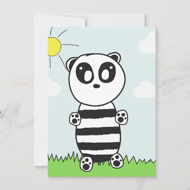 Söt Panda-illustration (Framsida)