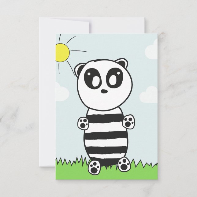 Söt Panda-illustration (Framsida)