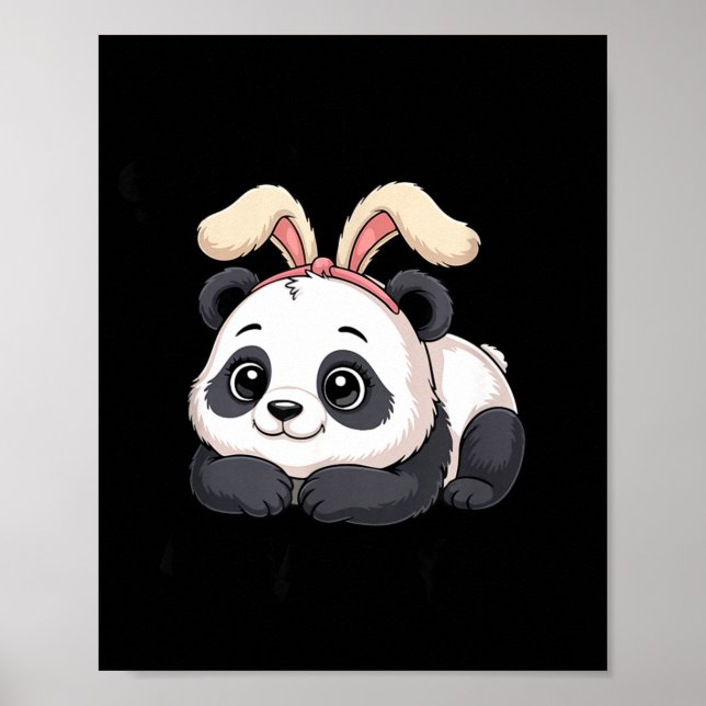 Söt Panda Kanin Någon Kanin Älskar Dig  Poster (Framsidan)