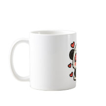 Söt Panda Kärleksmugg – Kawaii hjärta ögon design