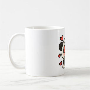 Söt Panda Kärleksmugg – Kawaii hjärta ögon design Kaffemugg