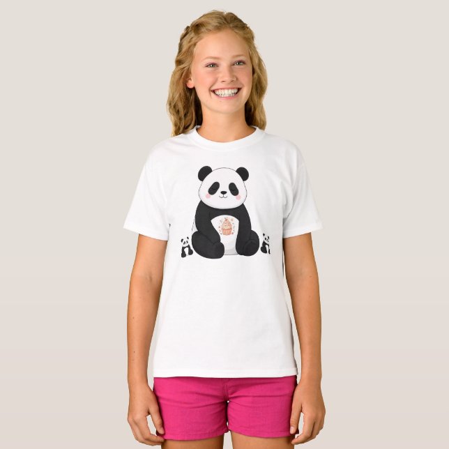 Söt Panda Kock Kokar Köket Djurälskare T Shirt (Hel framsida)