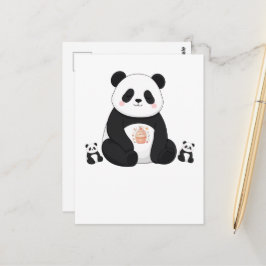 Söt Panda Kock Kokar Köket Djurälskare Vykort