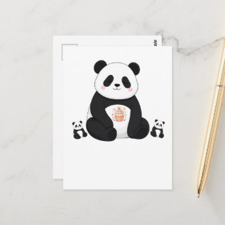 Söt Panda Kock Kokar Köket Djurälskare Vykort
