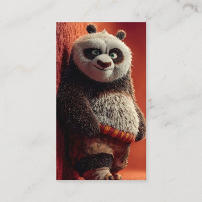Söt Panda-kort Visitkort (Framsida)