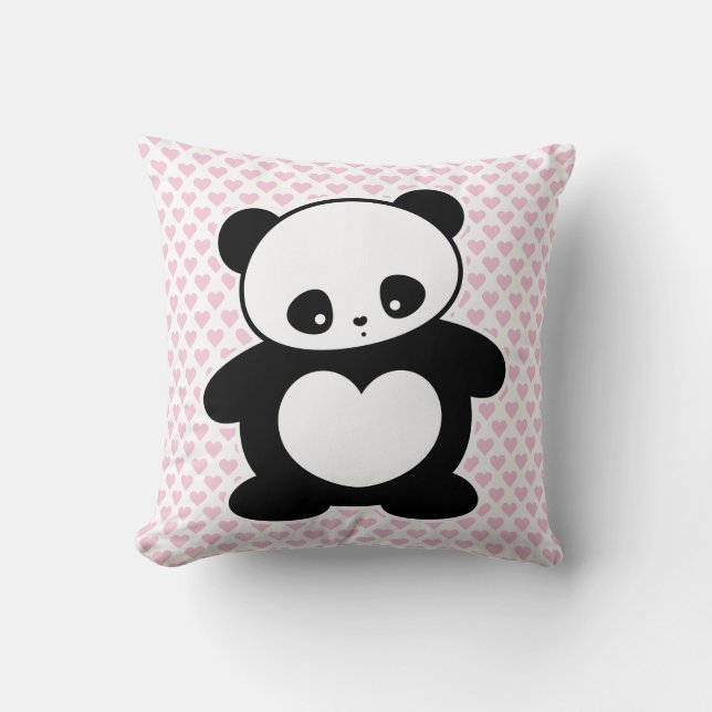 Söt panda kudde (Framsida)