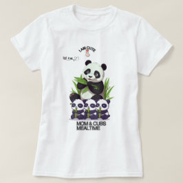 Söt Panda-Mamma T-Shirt – Mysig Morsdagspresent