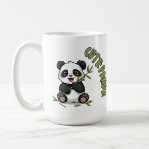 Söt Panda med Bambu - Bedårande Kaffemugg