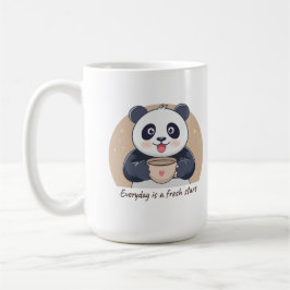 Söt Panda med Kaffe Kaffemugg