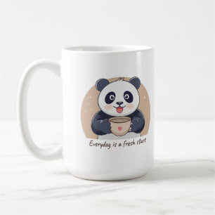 Söt Panda med Kaffe Kaffemugg