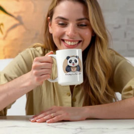 Söt Panda med Kaffe Kaffemugg