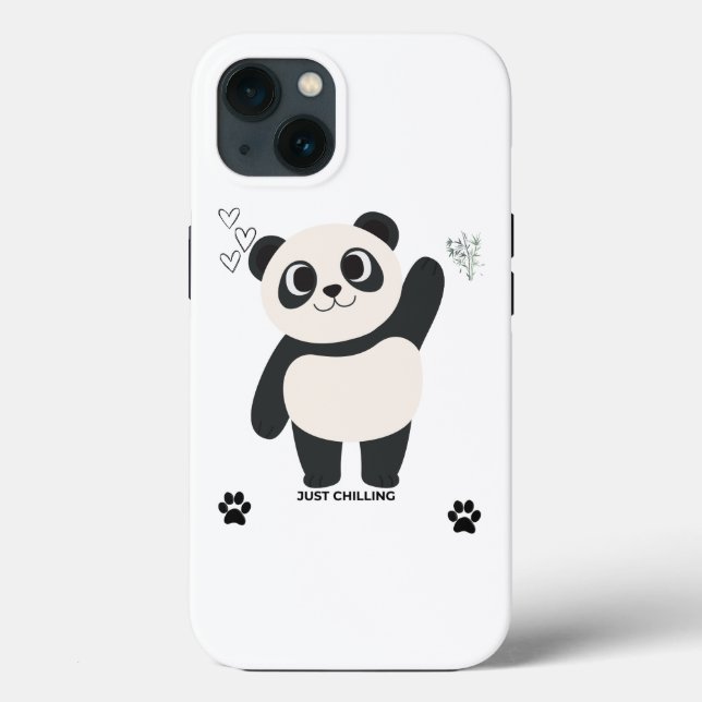 Söt Panda Mobilskal — Bara Chilla Kawaii Anima (Baksida)