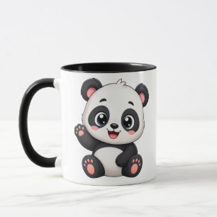 Söt Panda-mugg – Bedårande seriefigur-panda kaffek Mugg