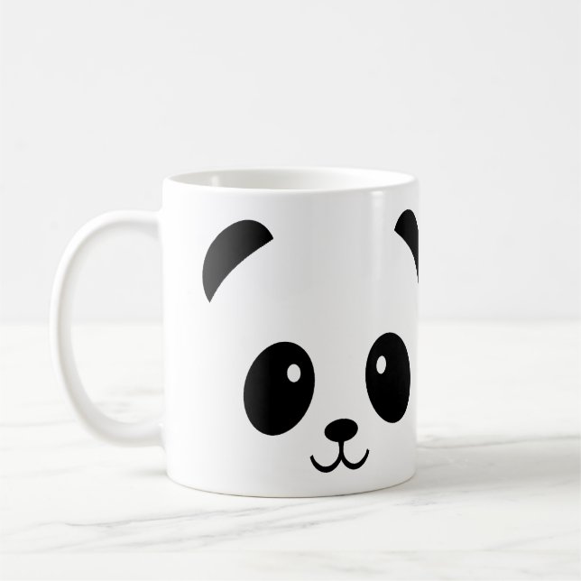 Söt Panda-mugg eller resemugg Kaffemugg (Vänster)