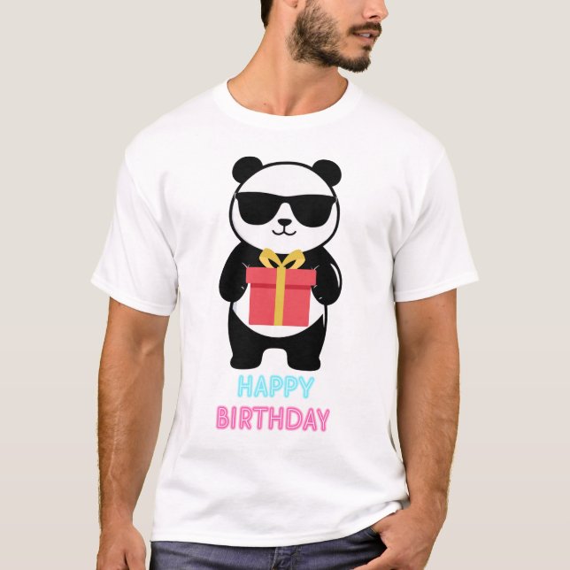 Söt Panda Mysig Present Björn för Alla Tillfällen T Shirt (Framsida)