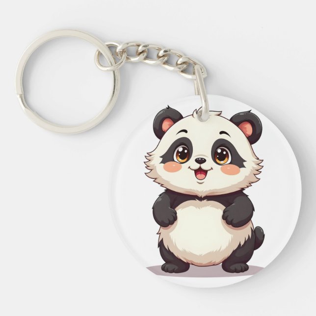 Söt Panda-nyckelring | Bedårande Panda-tillbehör (Framsidan)
